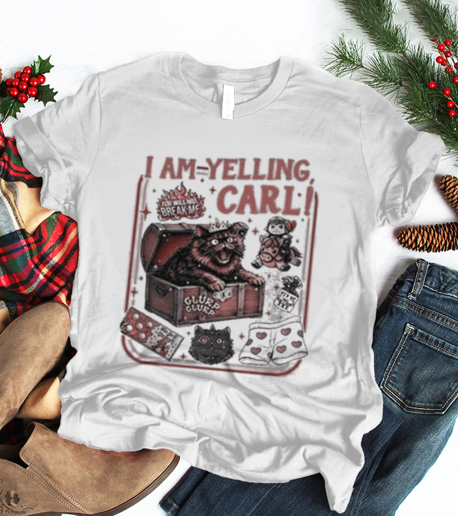 I Am Yelling Carl Box Of Surprises T-Shirt