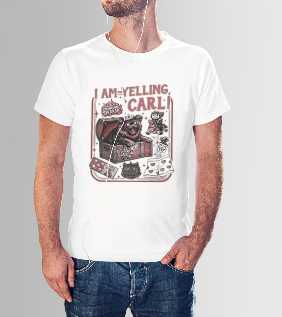 I Am Yelling Carl Box Of Surprises T-Shirt