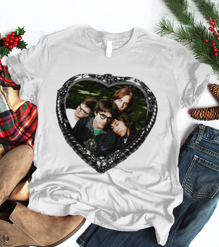 The Lazy Eyes Cheesy Love Songs Heartshape Group Photo Frame T-Shirt