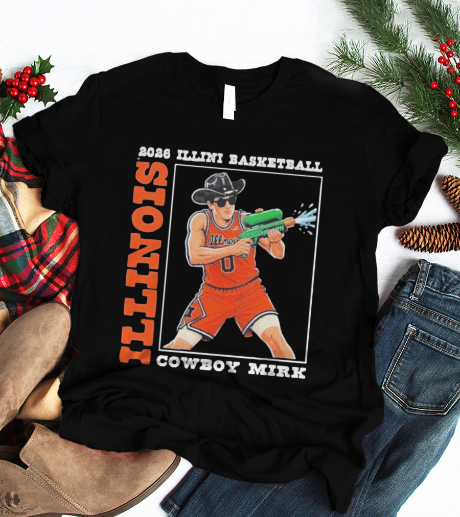 2026 Illinois Basketball Cowboy Mirk Fighting Illini March Madness Final Four T-Shirt