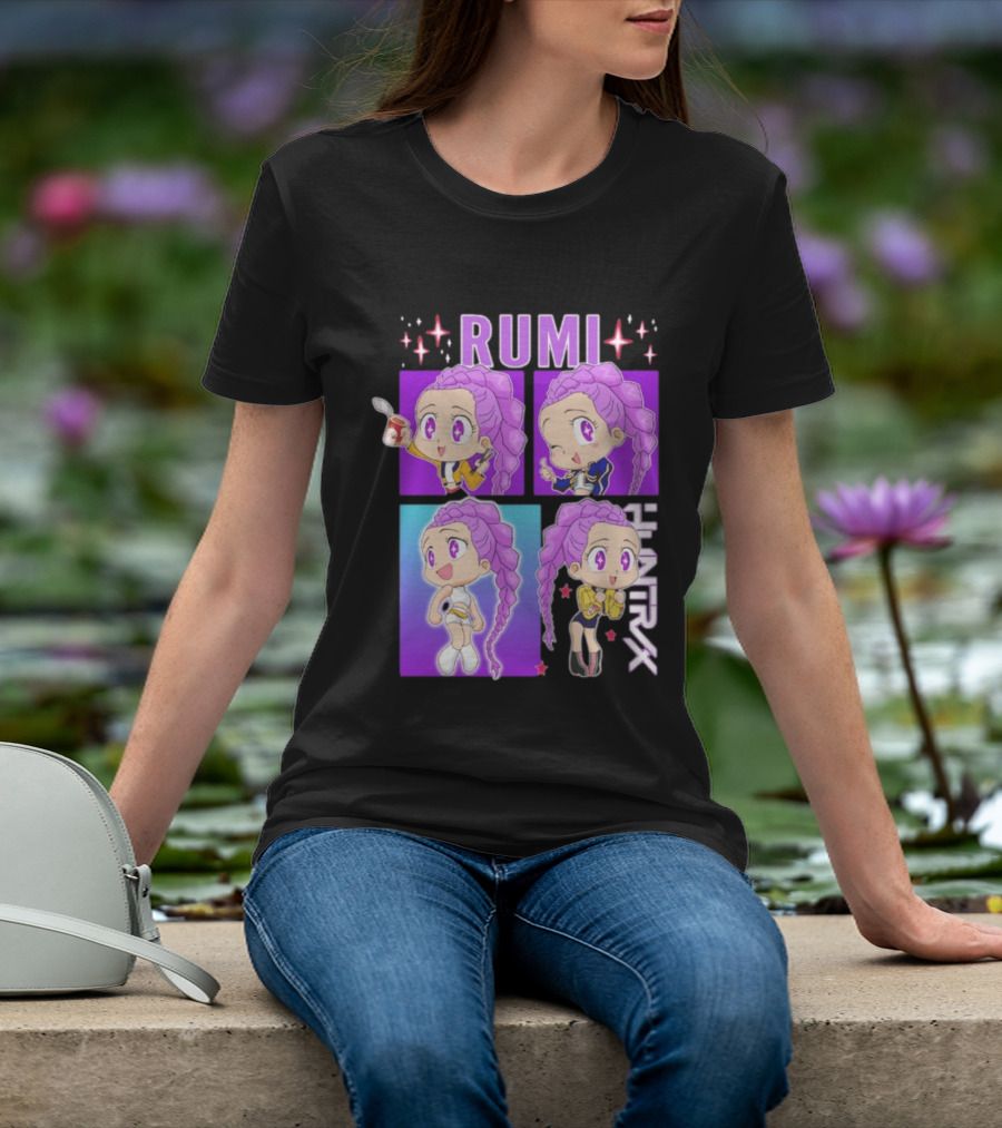 Rumi Kpop Huntrx Demon Hunters Cute Chibi Characters T-Shirt