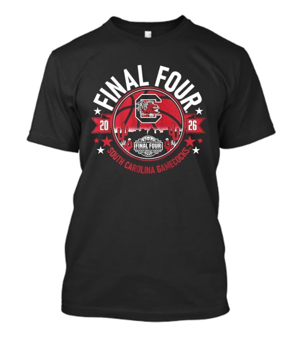 South Carolina Gamecocks 2026 Final Four Basketball Team T-Shirt