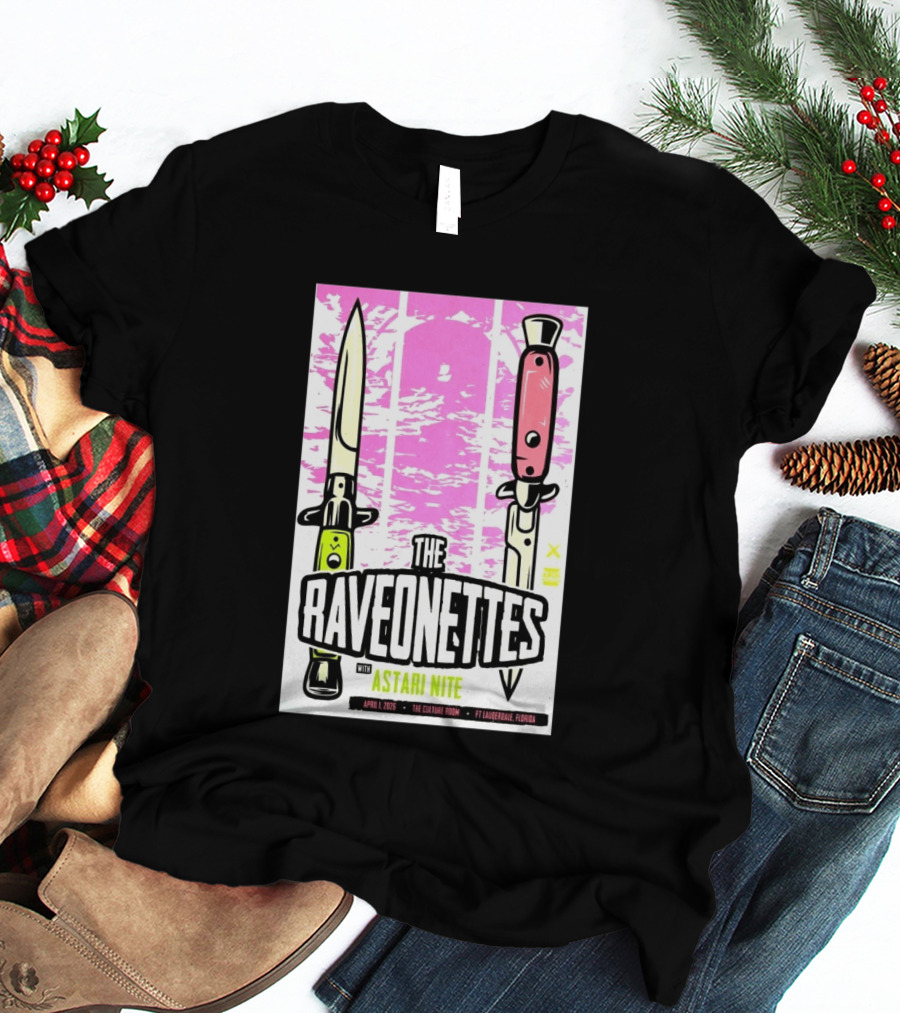 Raveonettes Astari Nite April 1 2026 Ft Lauderdale Culture Room T-Shirt