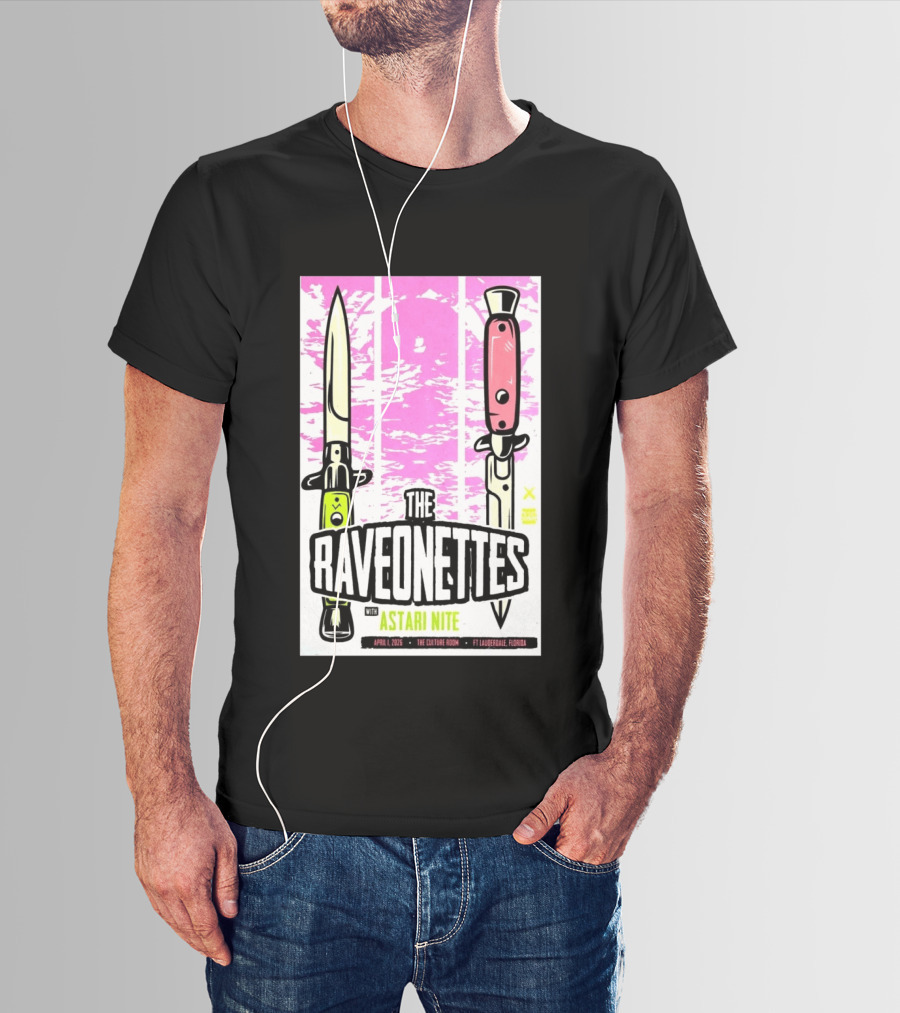Raveonettes Astari Nite April 1 2026 Ft Lauderdale Culture Room T-Shirt