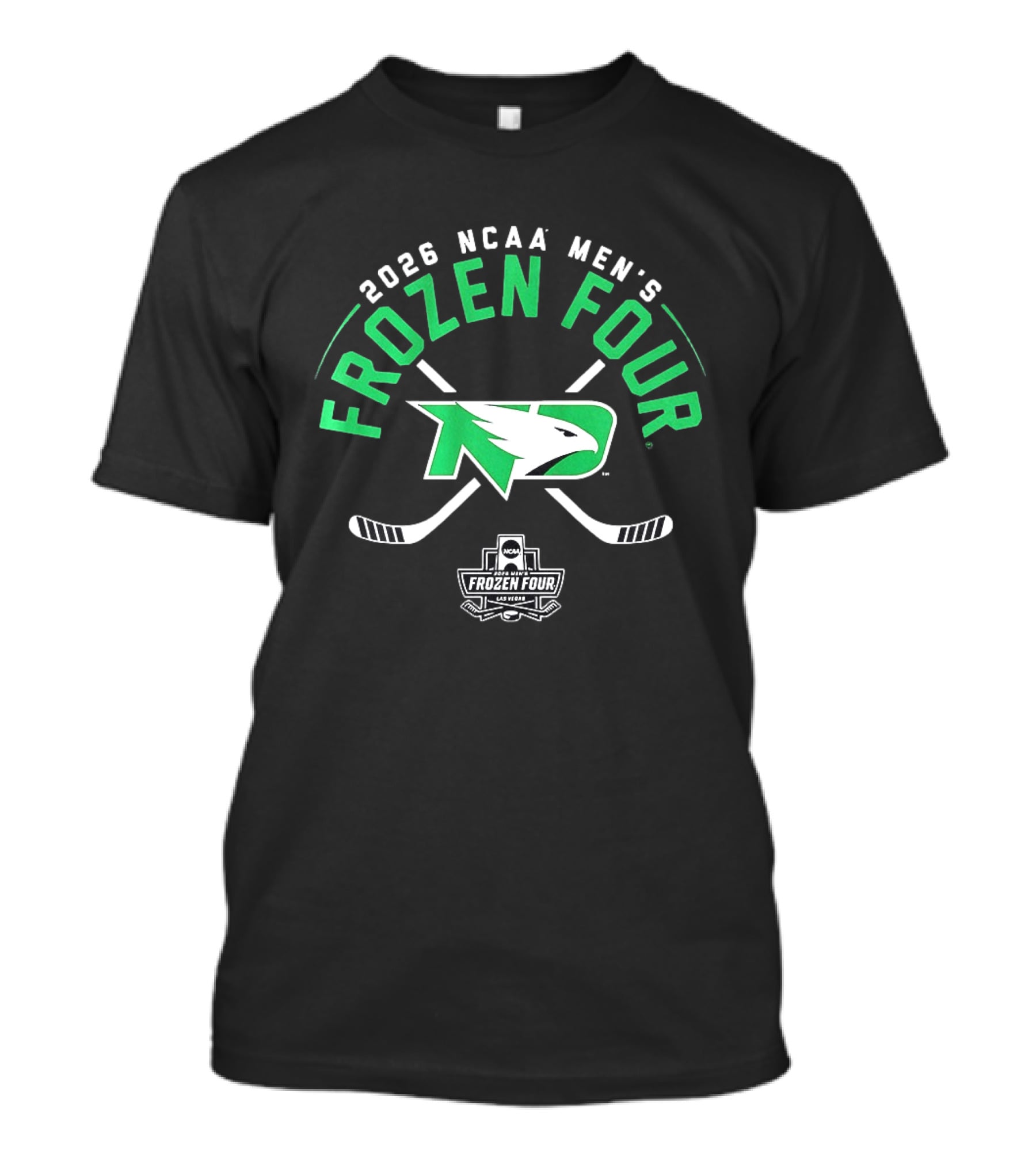 2026 NCAA Men's Frozen Four North Dakota Hockey Las Vegas T-Shirt