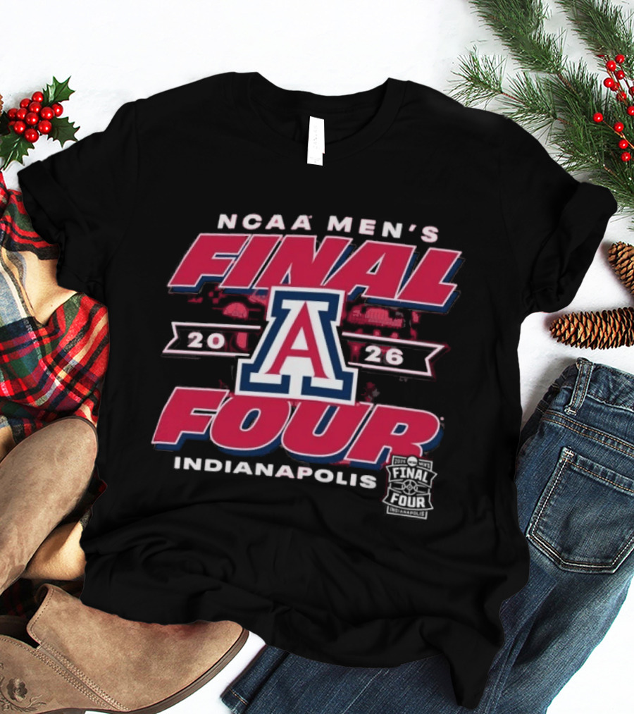 NCAA Men's Final Four 2026 Arizona Wildcats Indianapolis T-Shirt