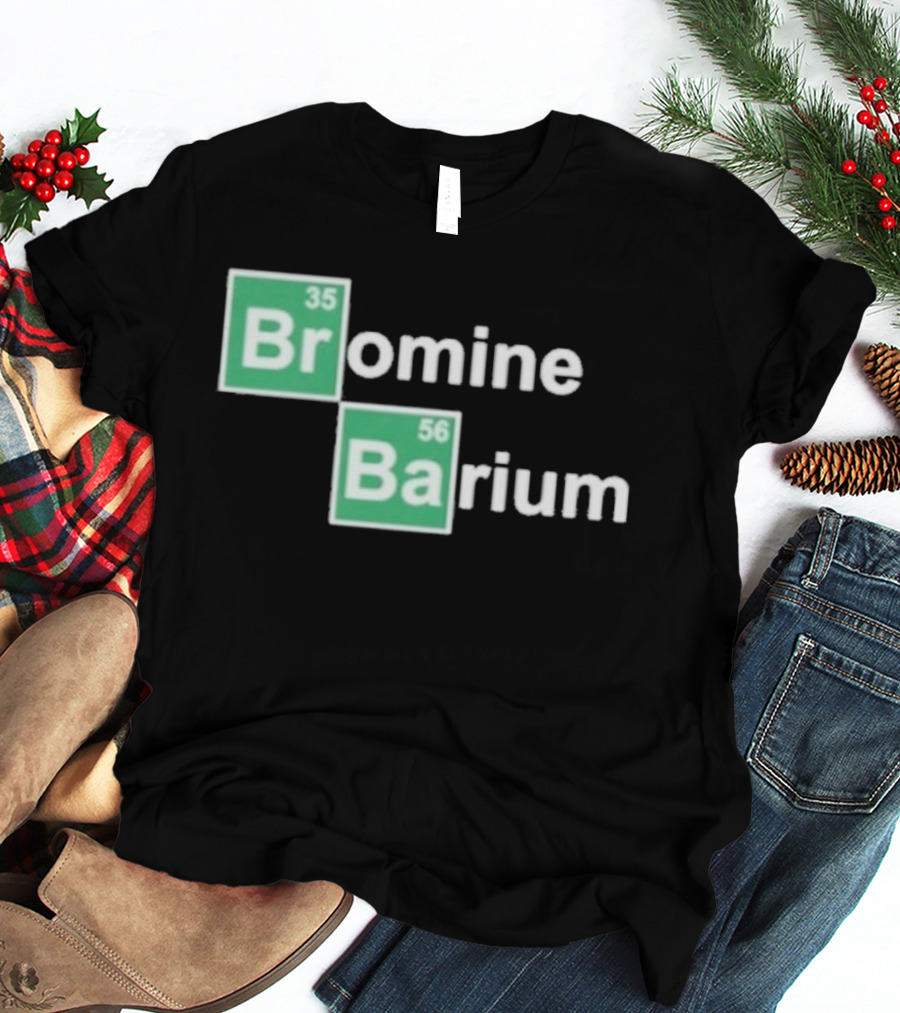 Bob Lazar Bromine Barium Element Chart T-Shirt