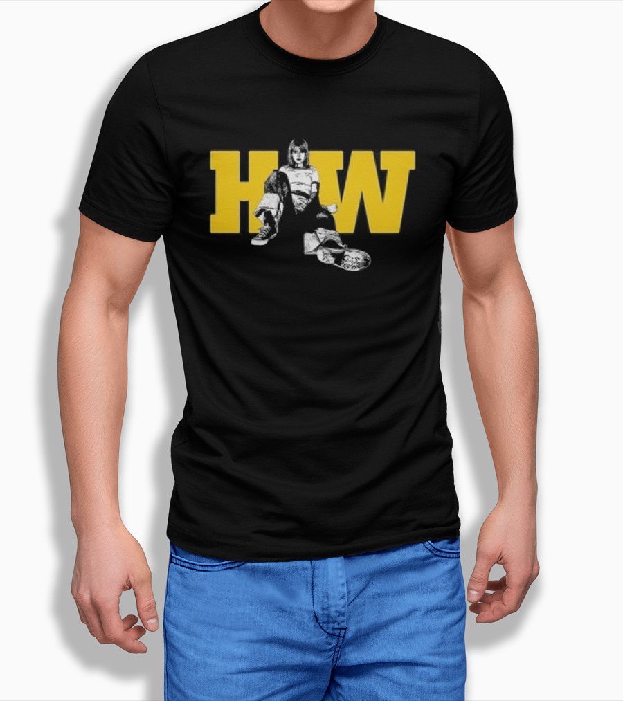 Hw Negative Self Talk No I Won't Hear It Knight Defender Sitting On HW Yellow Letters T-Shirt