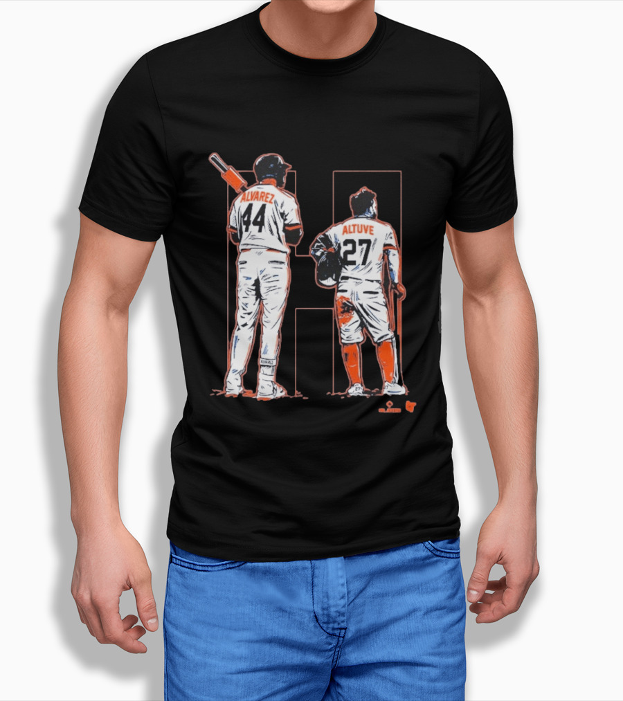 Yordan Alvarez Jose Altuve 44 27 Houston Baseball Astros H Duo T-Shirt