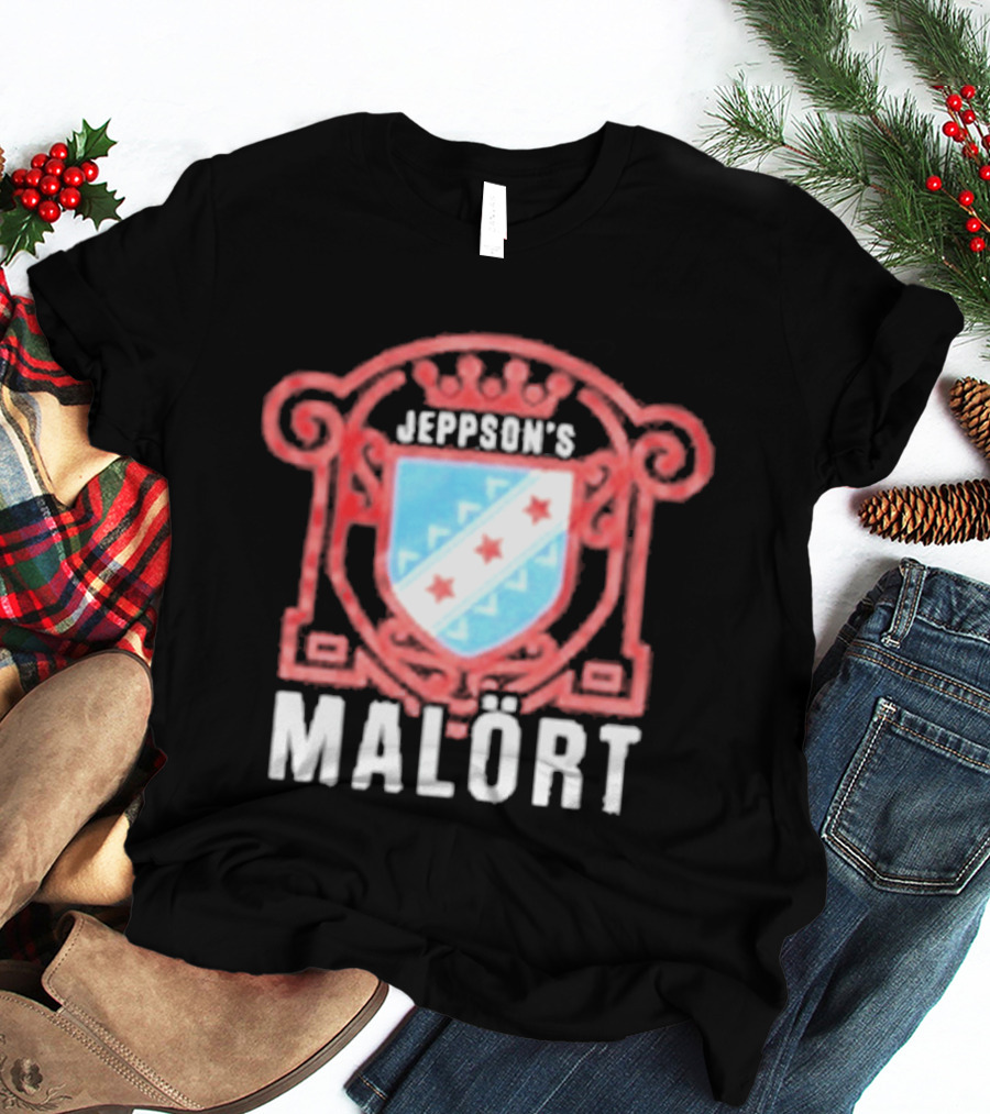 Jeppson's Malört Crest With Chicago Style Star Shield T-Shirt