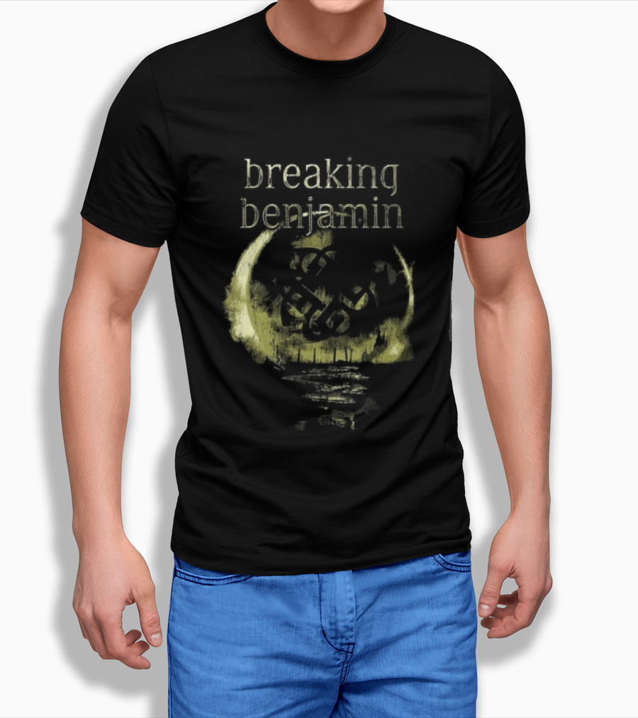 Breaking Benjamin 10 Years Dark Before Dawn Moon T-Shirt