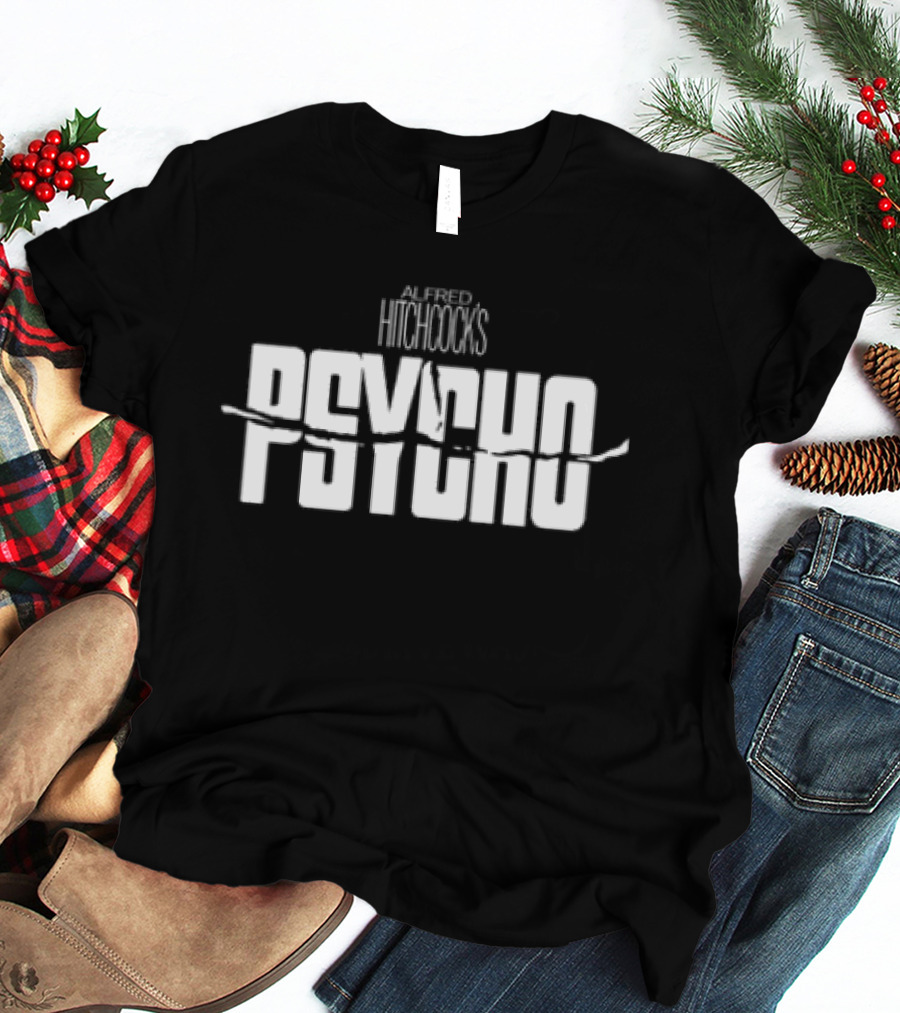 Alfred Hitchcock's Psycho Icy Blackness Classic Cinema Horror T-Shirt