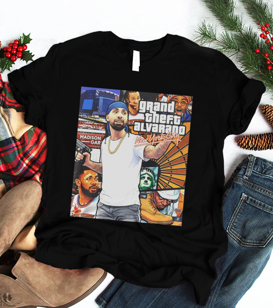 Grand Theft Alvarado New York City Madison Square Garden Knicks Energy T-Shirt
