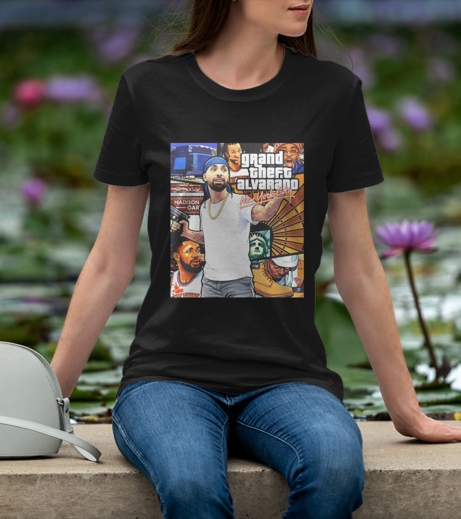 Grand Theft Alvarado New York City Madison Square Garden Knicks Energy T-Shirt