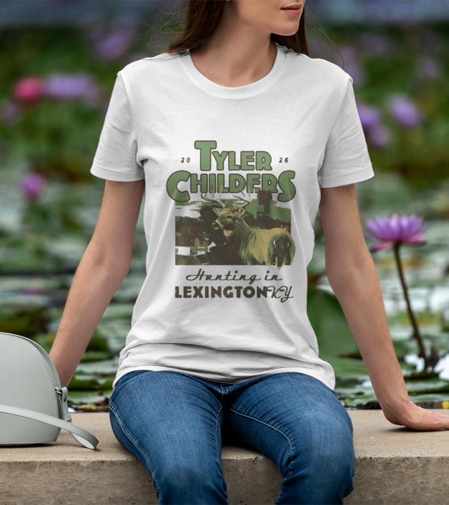Tyler Childers 2026 Hunting In Lexington KY Deer Landscape T-Shirt