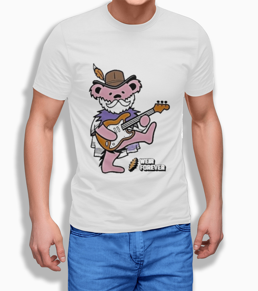 Weir Forever Purple Bear Playing Guitar Weir Tour 2026 T-Shirt