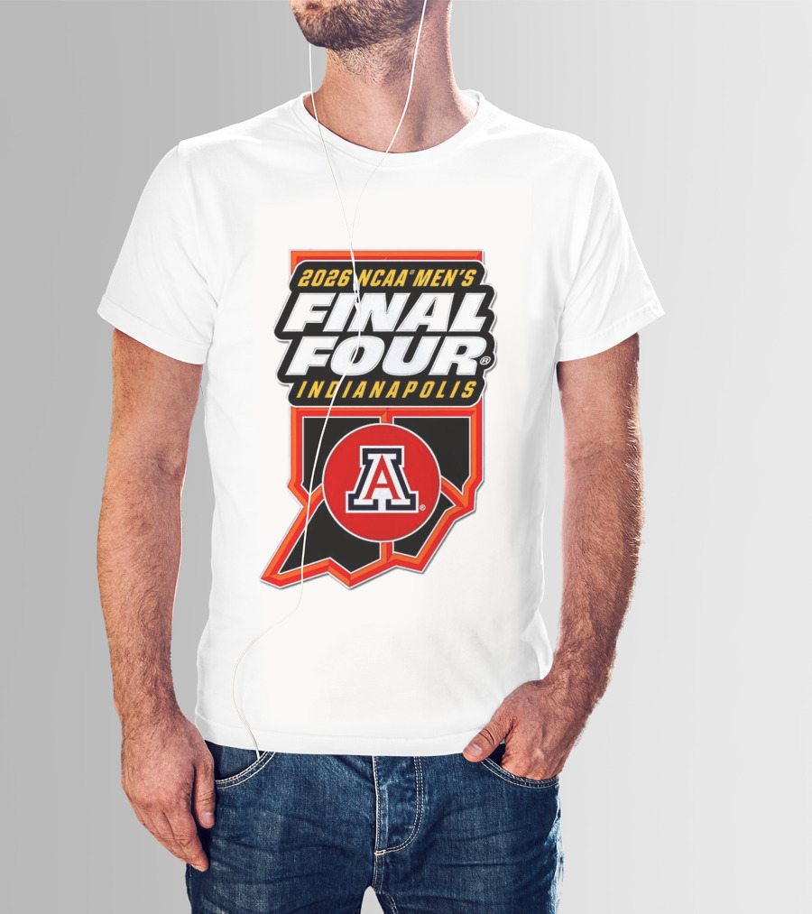 Arizona Wildcats NCAA Men's Final Four 2026 Indianapolis T-Shirt