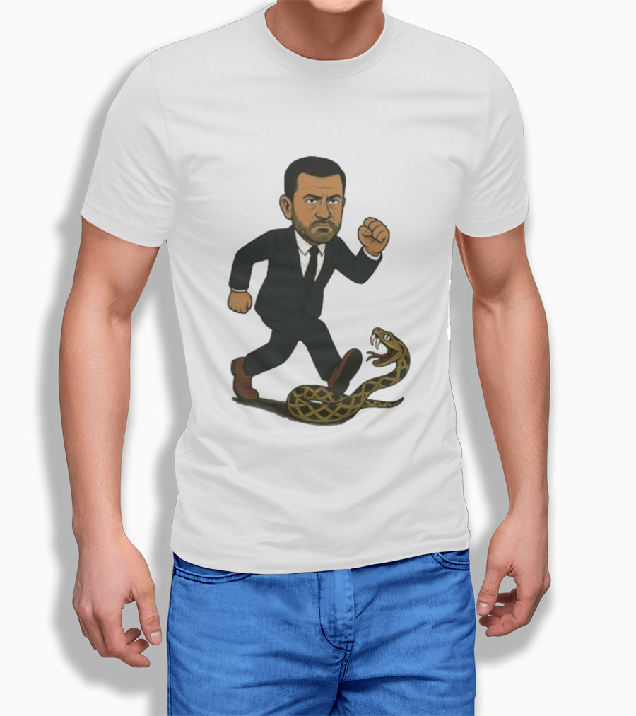 Keep On Treadin' Jimmy Kimmel Snake Suit Punch T-Shirt