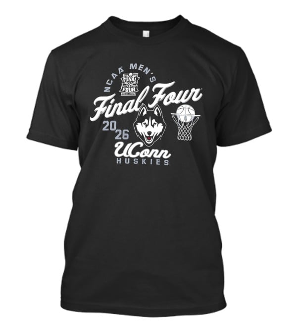 NCAA Men's Final Four 2026 UConn Huskies Indianapolis T-Shirt
