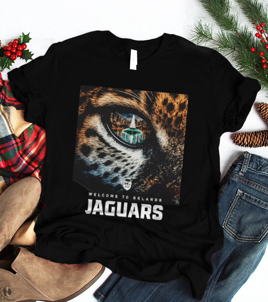 Welcome To Orlando Jaguars Eye Cityscape T-Shirt