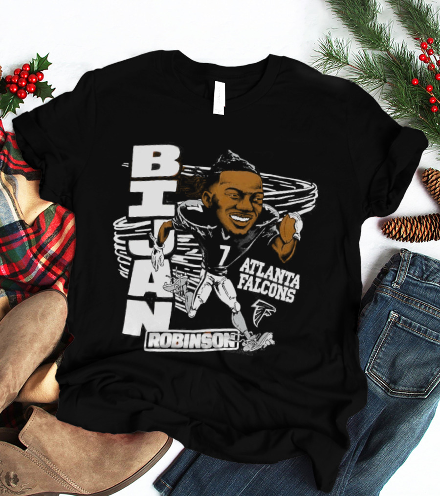 Bijan Robinson Atlanta Falcons Caricature 2025 T-Shirt