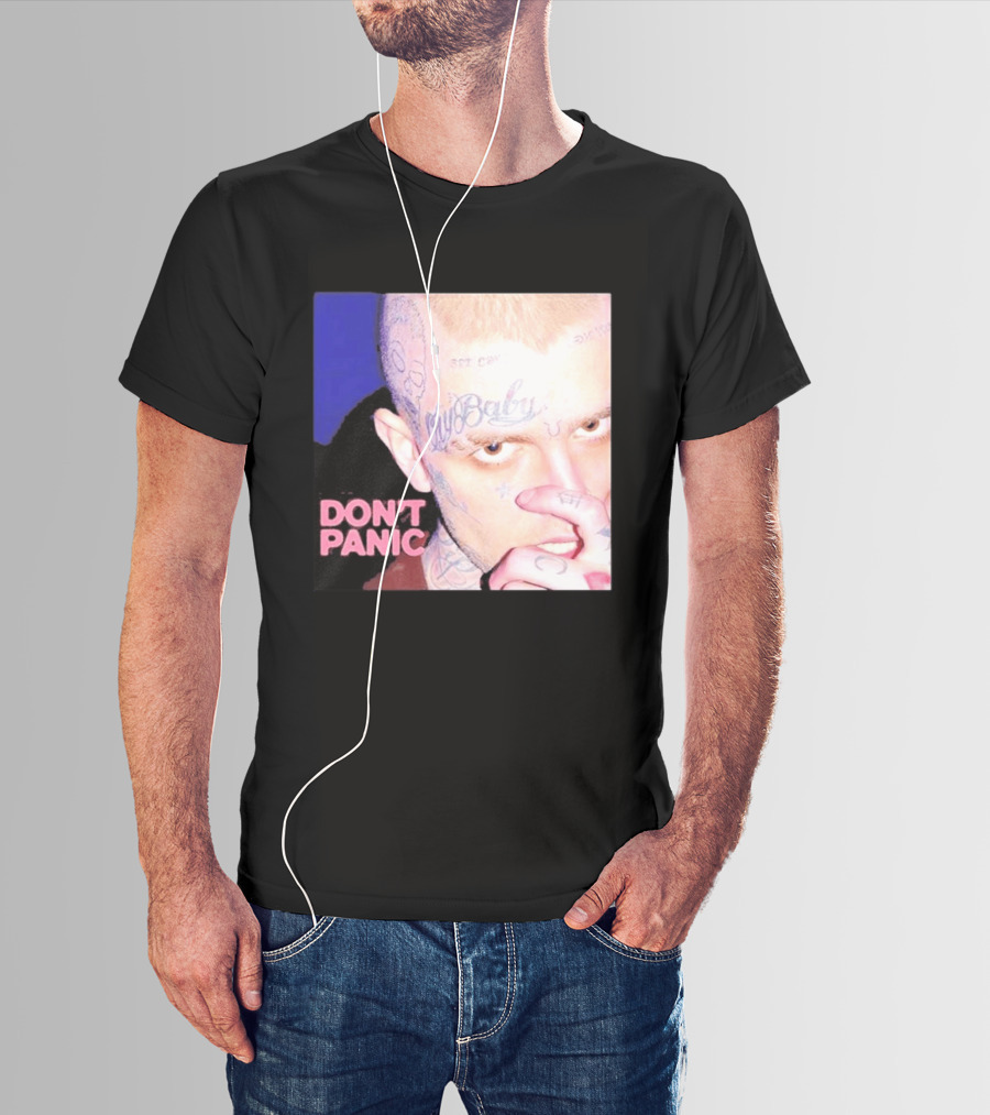 Lil Peep Don't Panic Single Cover Tattoo T-Shirt