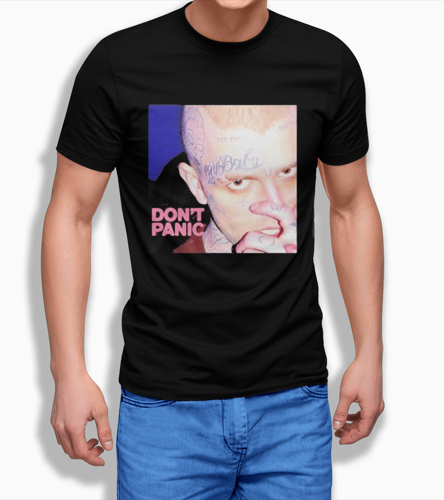 Lil Peep Don't Panic Single Cover Tattoo T-Shirt