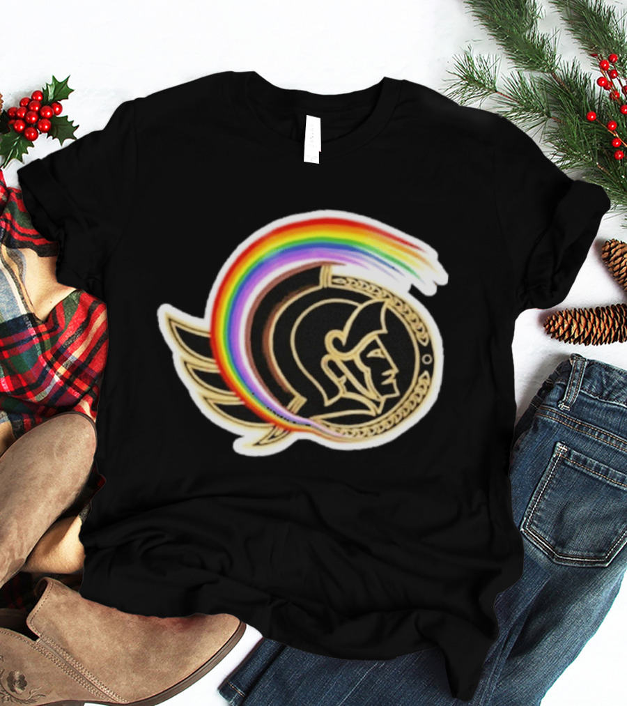 Rachel Reid Ottawa Senators Pride Night Rainbow T-Shirt