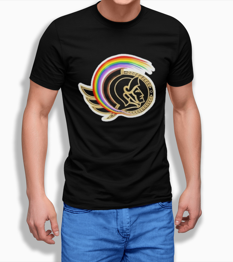 Rachel Reid Ottawa Senators Pride Night Rainbow T-Shirt