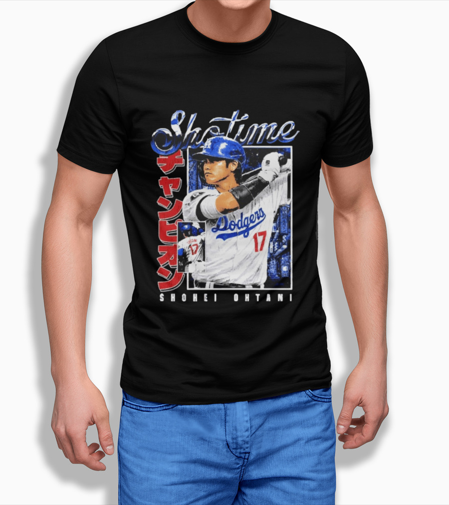 Sho Time Shohei Ohtani Dodgers 17 Baseball Sportswear T-Shirt