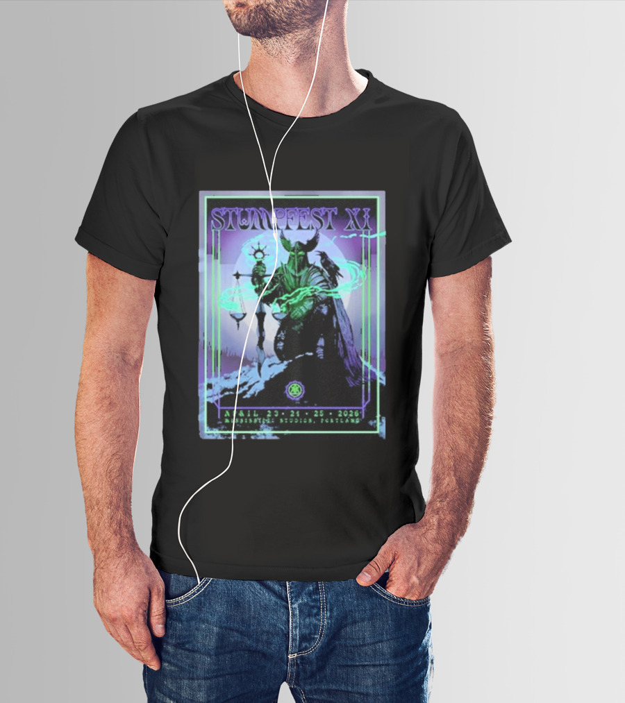 Stumpfest XI Concert Tour April 23 24 25 2026 Mississippi Studios Portland Viking Raven Mythology T-Shirt