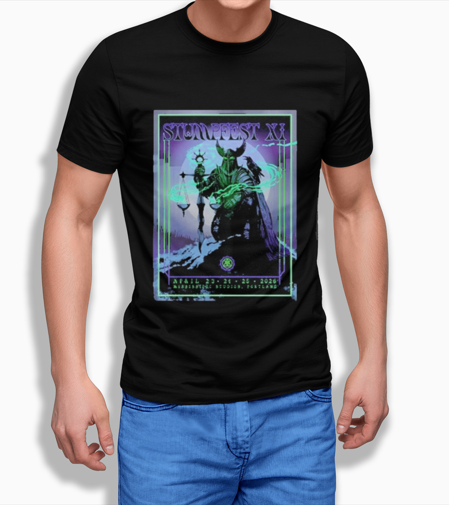 Stumpfest XI Concert Tour April 23 24 25 2026 Mississippi Studios Portland Viking Raven Mythology T-Shirt