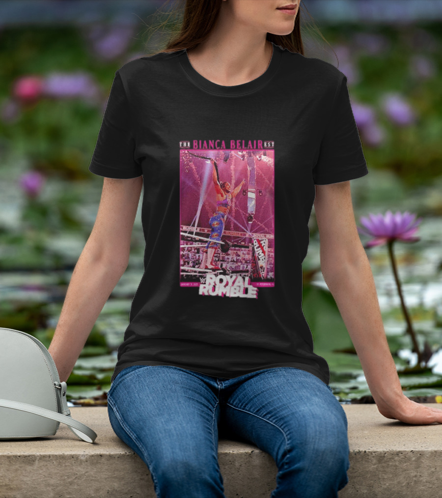 The EST WWE Bianca Belair Royal Rumble January 31 2021 St Petersburg Florida T-Shirt