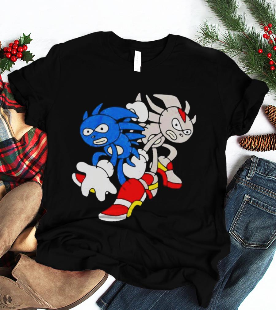 The Hedgehog Sanic And Shedew Adventure Meme Humor T-Shirt