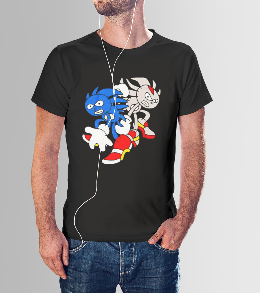 The Hedgehog Sanic And Shedew Adventure Meme Humor T-Shirt