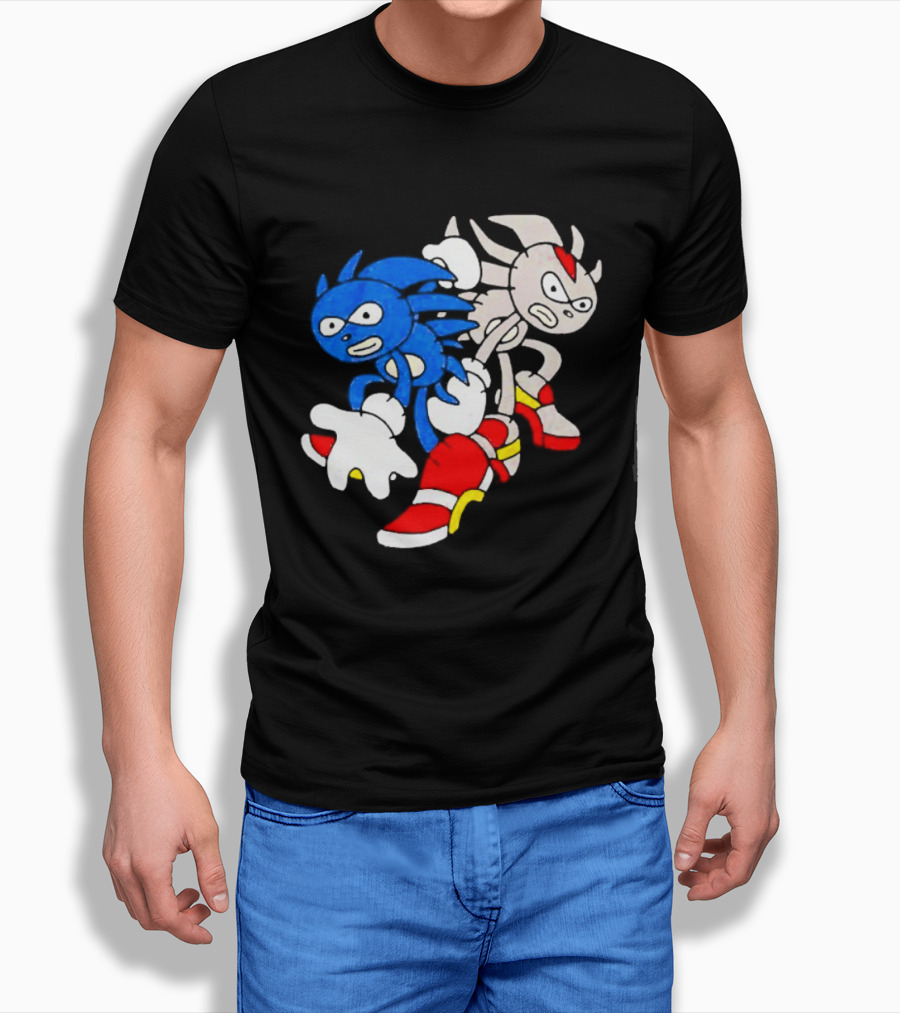 The Hedgehog Sanic And Shedew Adventure Meme Humor T-Shirt