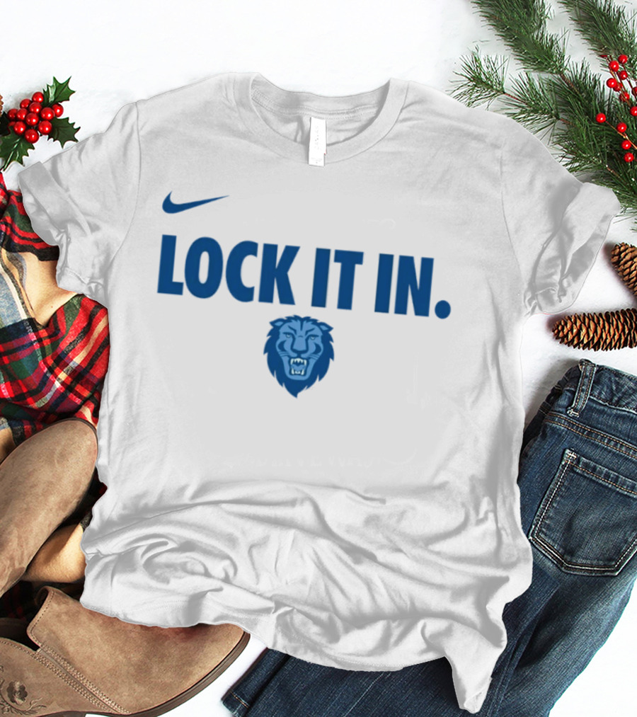 Nike Columbia Lions Lock It In NCAA Sportswear T-Shirt