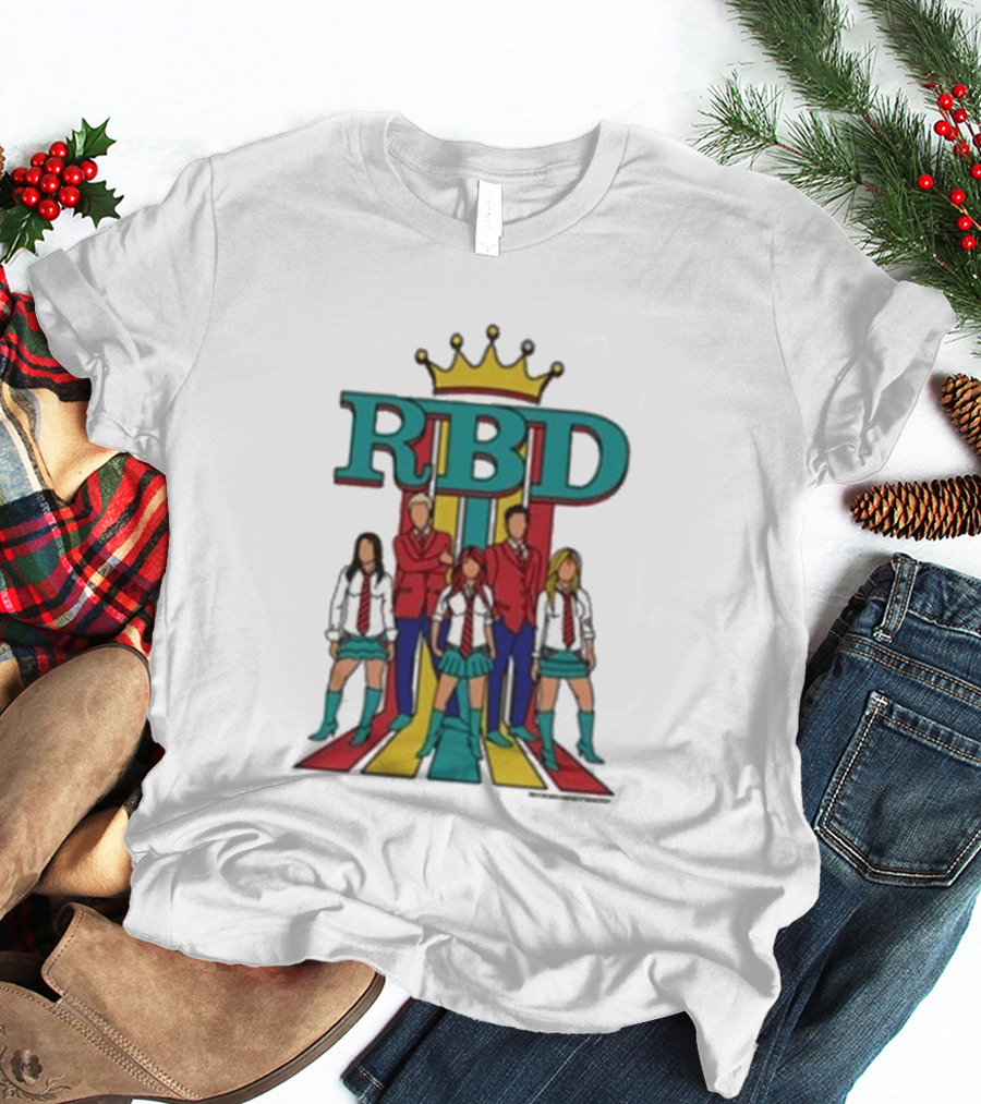 RBD Logo With Crown And Colorful Band Members T-Shirt