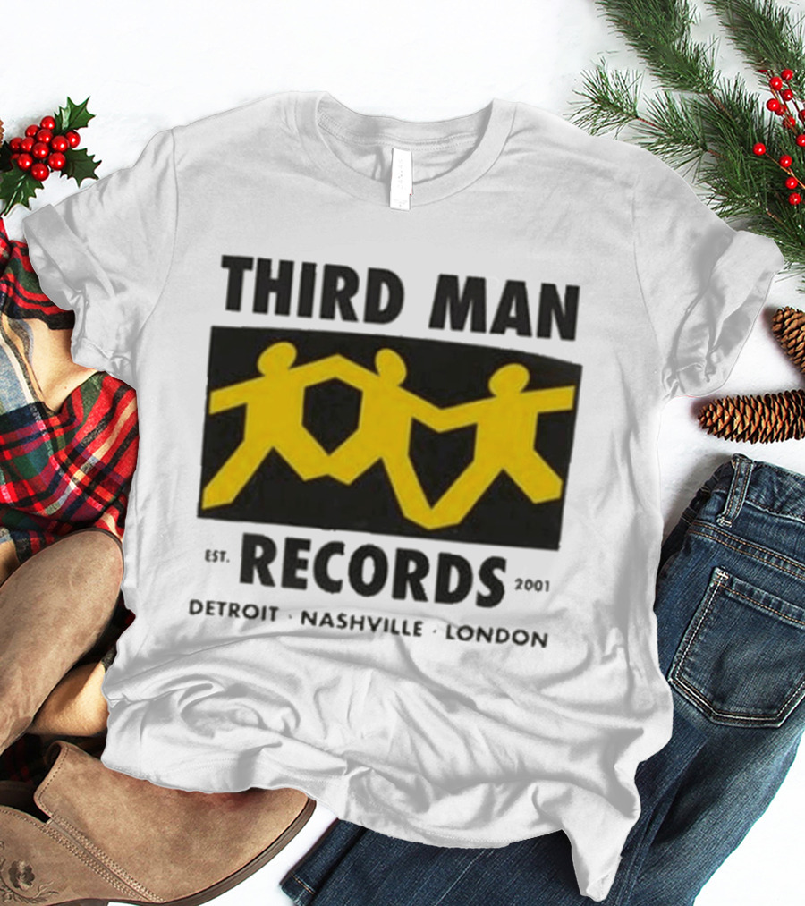Third Man Records Est 2001 Detroit Nashville London T-Shirt