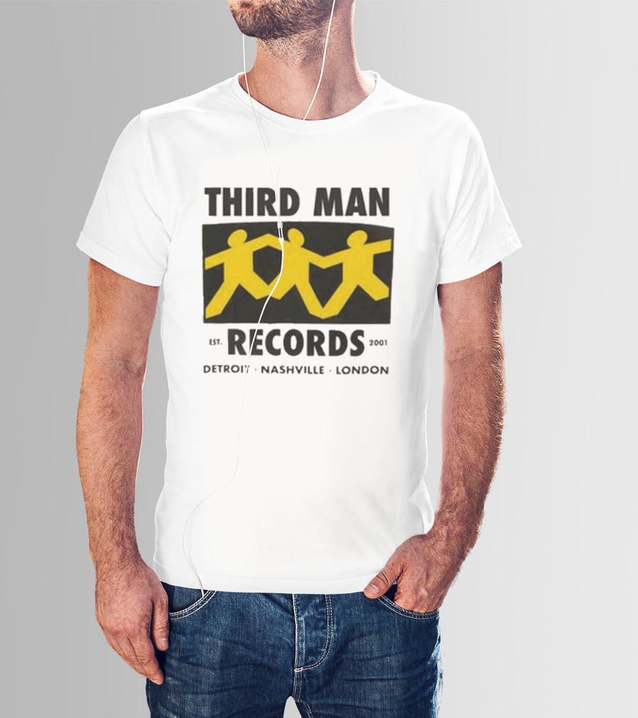 Third Man Records Est 2001 Detroit Nashville London T-Shirt