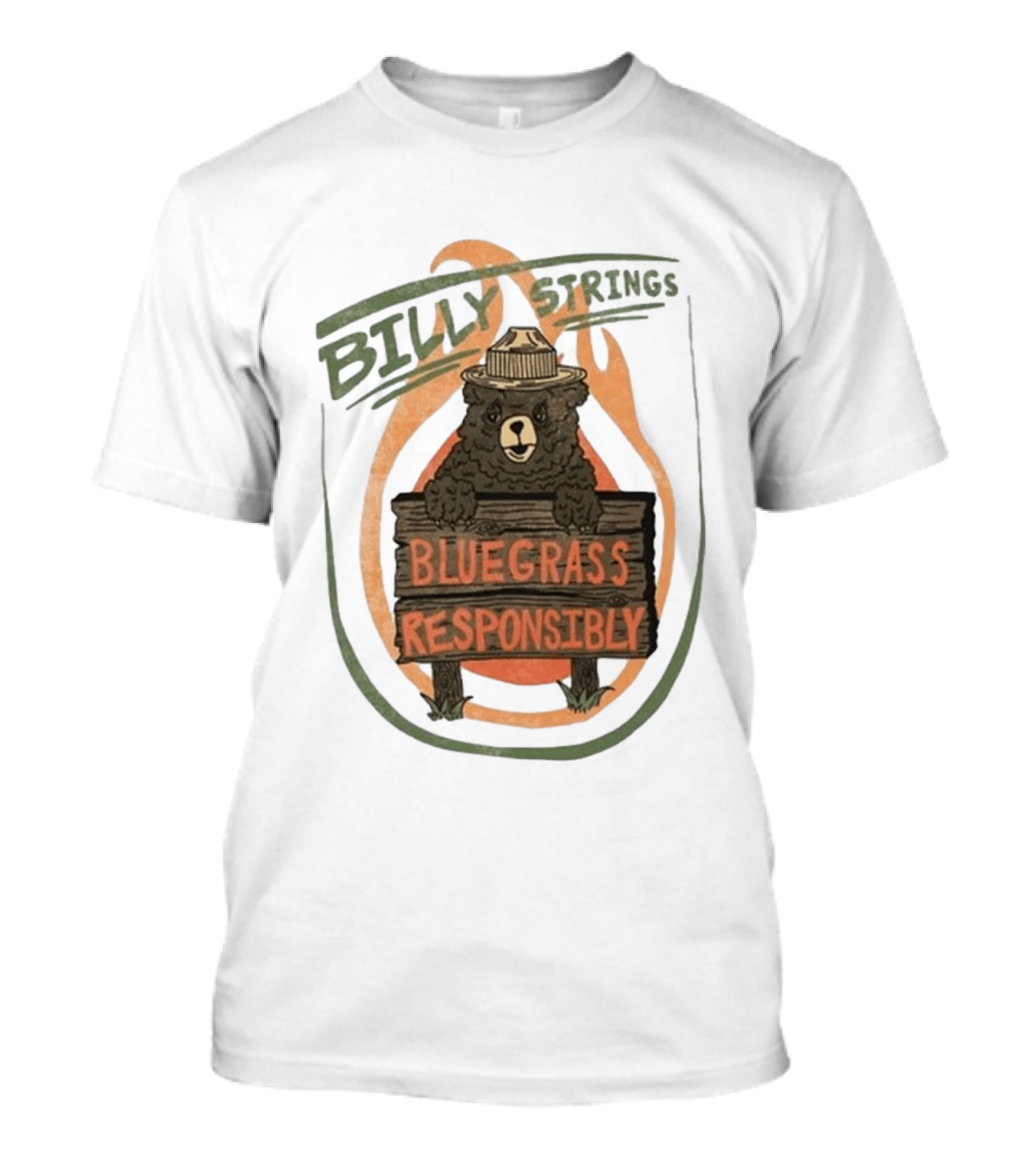 Billy Strings Spring Tour 2026 Bluegrass Responsibly Bear With Sign T-Shirt