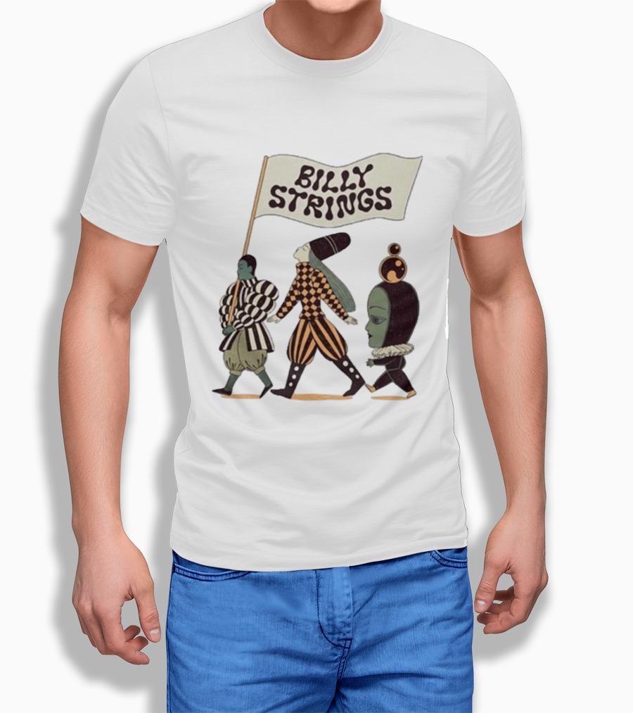 Billy Strings Spring Tour 2026 Parade Marching Characters With Dates T-Shirt