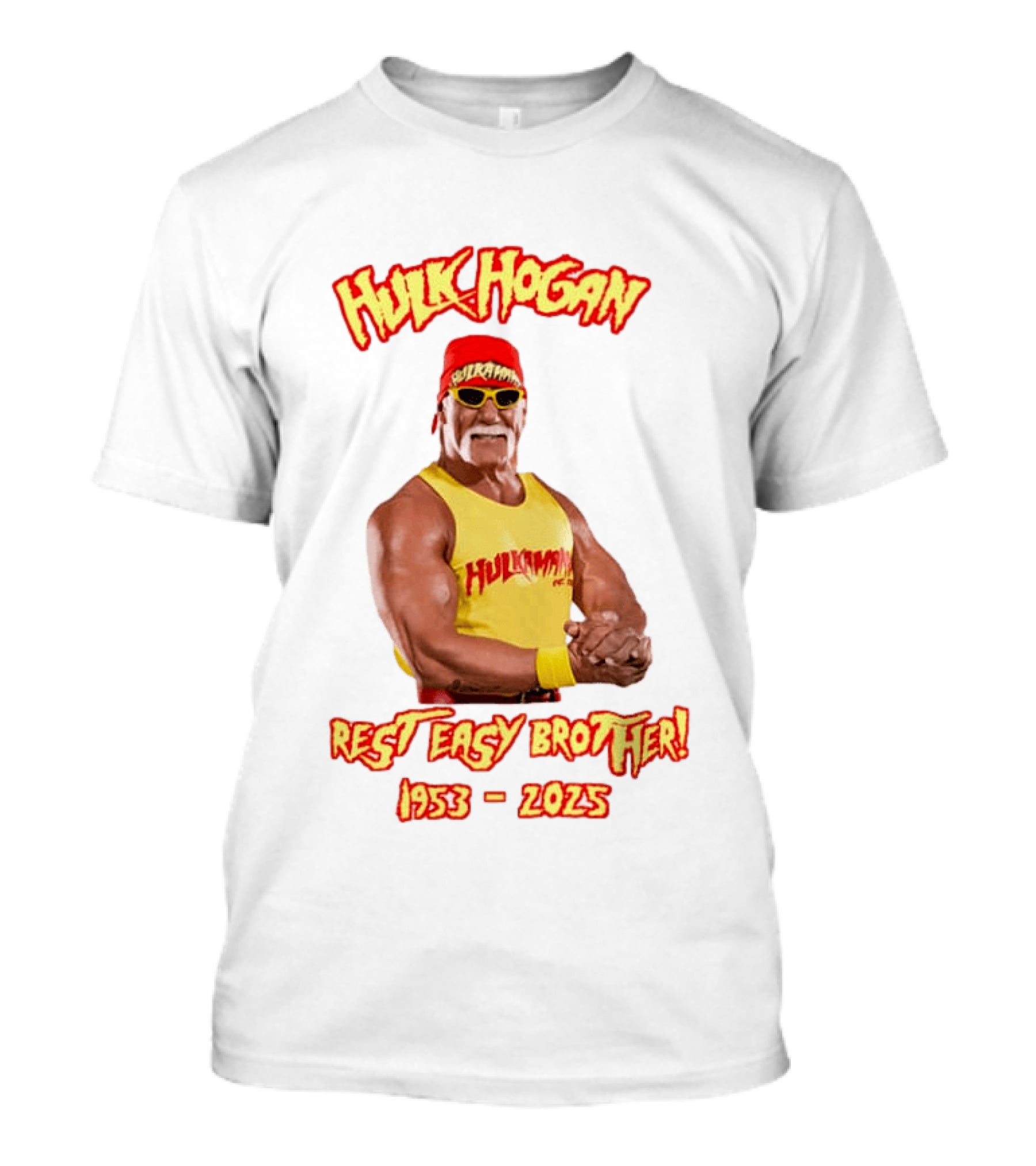 Hulk Hogan Rest Easy Brother 1953 2025 T-Shirt