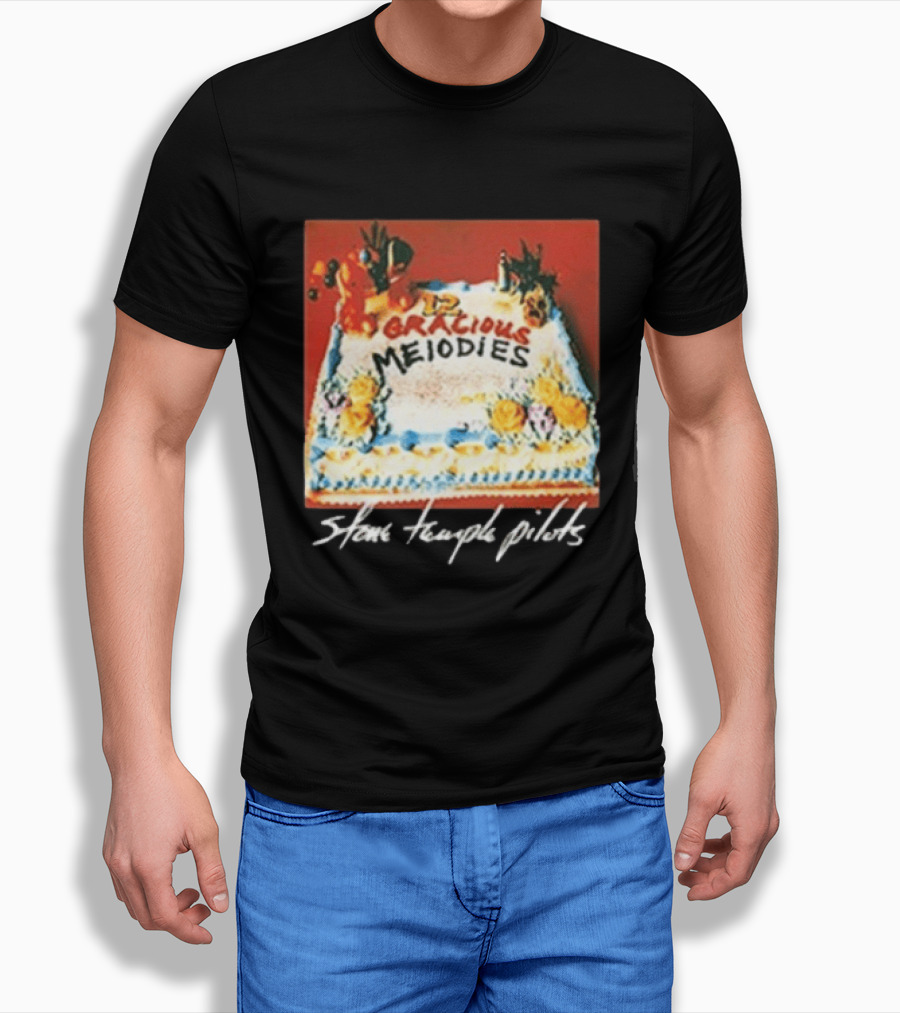 Stone Temple Pilots 12 Gracious Melodies Cake Art 30th Anniversary T-Shirt