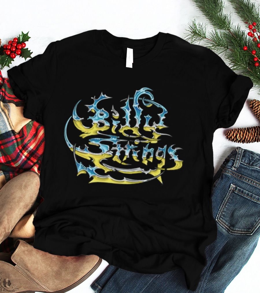Billy Strings Spring Tour Psychedelic Blue Yellow T-Shirt