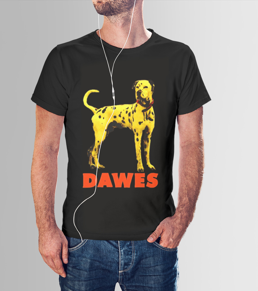 Dawes Dalmatian Dog Yellow And Red T-Shirt
