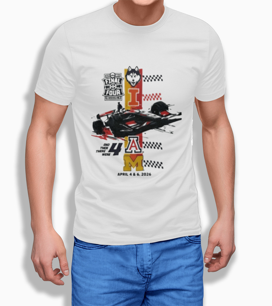 Final Four Racing Wolf Theme April 4 And 6 2026 Formula Car 4AM T-Shirt