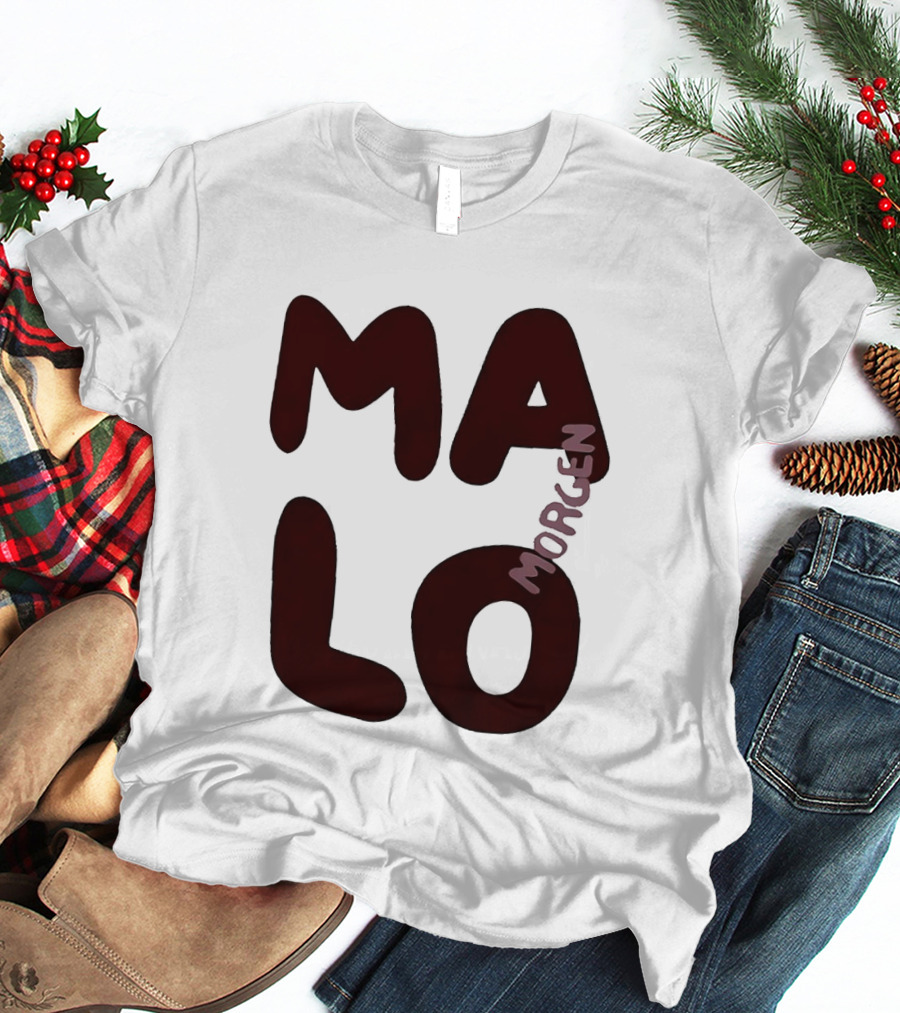 Malo Morgen Balkan Textual T-Shirt