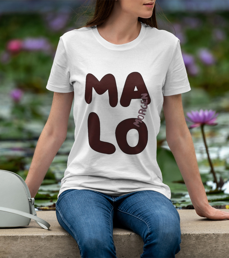 Malo Morgen Balkan Textual T-Shirt