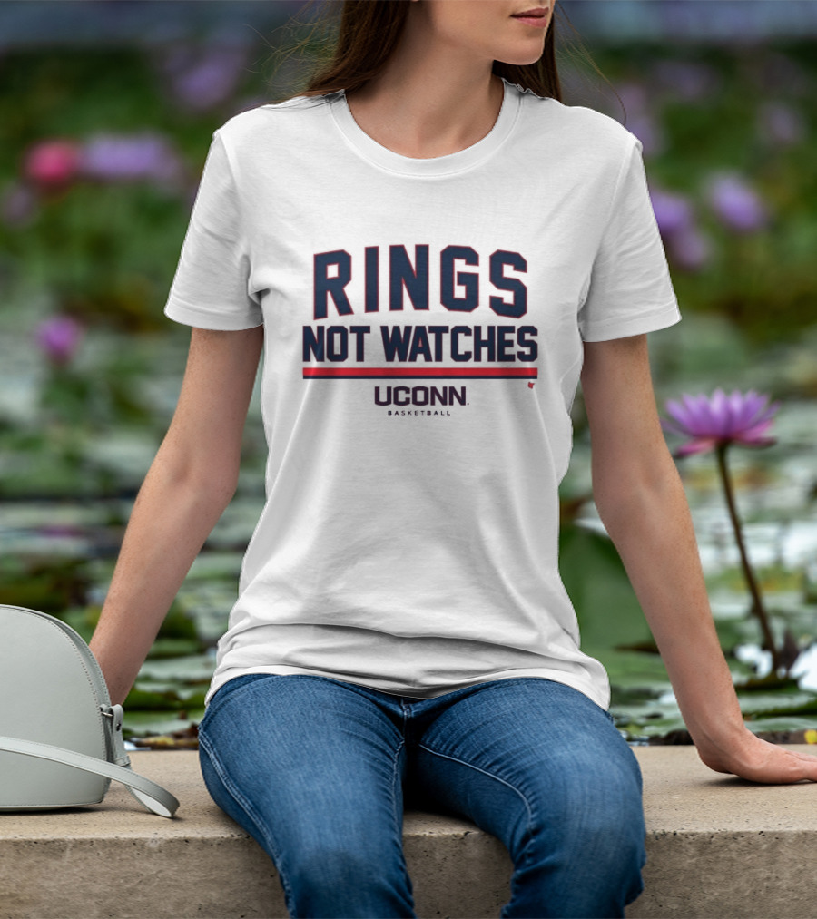UConn Basketball Rings Not Es T-Shirt